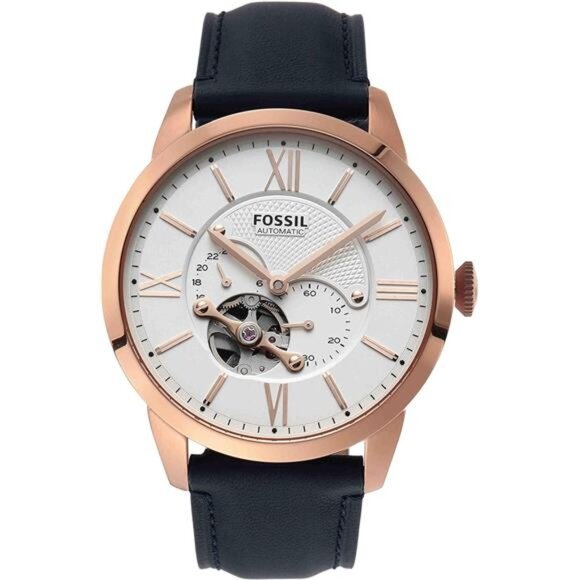 Men's Automatic Watch with Mechanical Movement and Skeleton Dial - Picture 1 of 7